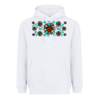White cowhide leopard sunflower gemstone Heavyweight Hoodie - JahusDesignShop