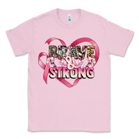 Bubblegum Pink brave and strong cancer awareness Classic Tee - CowGirlArtShop