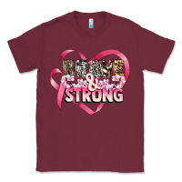 Burgundy brave and strong cancer awareness Classic Tee - CowGirlArtShop