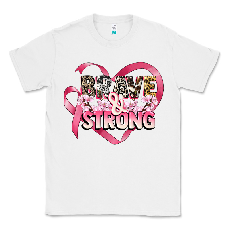 Brave And Strong Cancer Awareness Classic Tee by CowGirlArtShop | Teevron