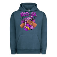 Pigment Midnight Navy Boo-jee Halloween afro sneakers Urban Hoodie - RanaPortraitStore