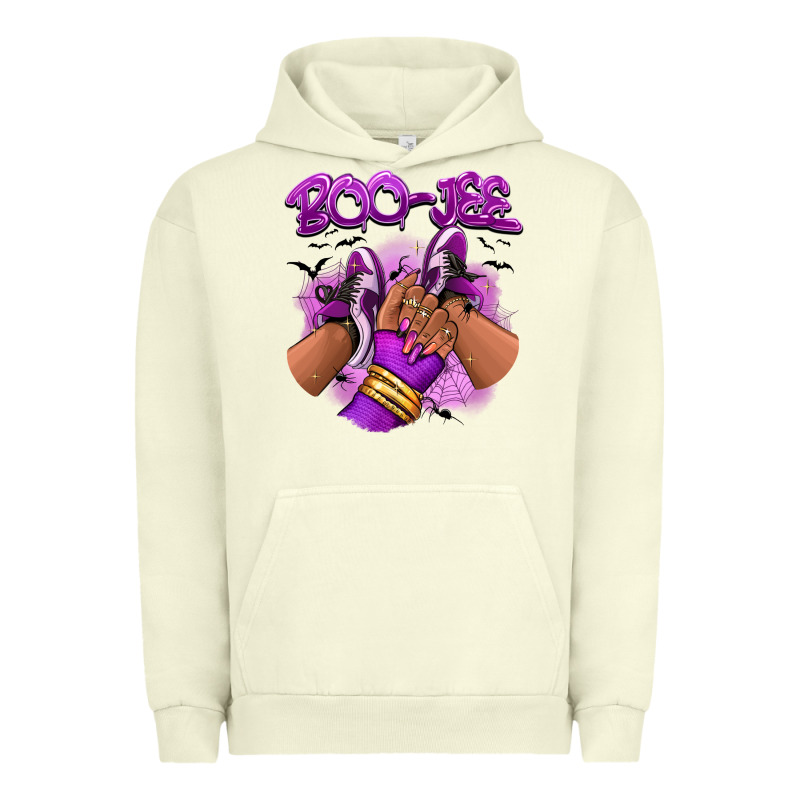 Boo-jee Halloween Afro Sneakers Urban Hoodie by RanaPortraitStore | Teevron