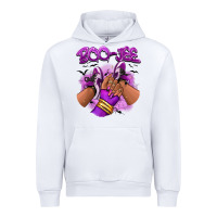 White Boo-jee Halloween afro sneakers Urban Hoodie - RanaPortraitStore