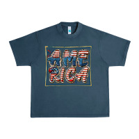 Midnight Navy America Urban Heavy Tee - FaDigitalArtStudio