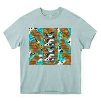 Arona cowhide mama with rustic teal wood Heavy Core Tee - TumblerDesignByShophia