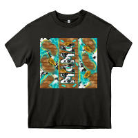 Asphalt cowhide mama with rustic teal wood Heavy Core Tee - TumblerDesignByShophia