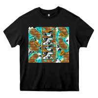 Black cowhide mama with rustic teal wood Heavy Core Tee - TumblerDesignByShophia