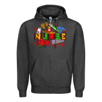 Charcoal Heather mexican nurse Zipper Hoodie - AdoDesignShop