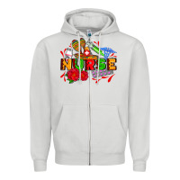 Dove Grey mexican nurse Zipper Hoodie - AdoDesignShop