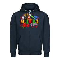 Navy mexican nurse Zipper Hoodie - AdoDesignShop