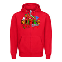 Red mexican nurse Zipper Hoodie - AdoDesignShop