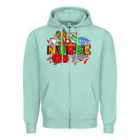 Seafoam mexican nurse Zipper Hoodie - AdoDesignShop