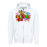 White mexican nurse Zipper Hoodie - AdoDesignShop
