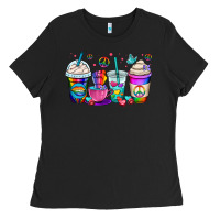 Pride Lgbtq Coffee Cups Ladies Tee | Teevron