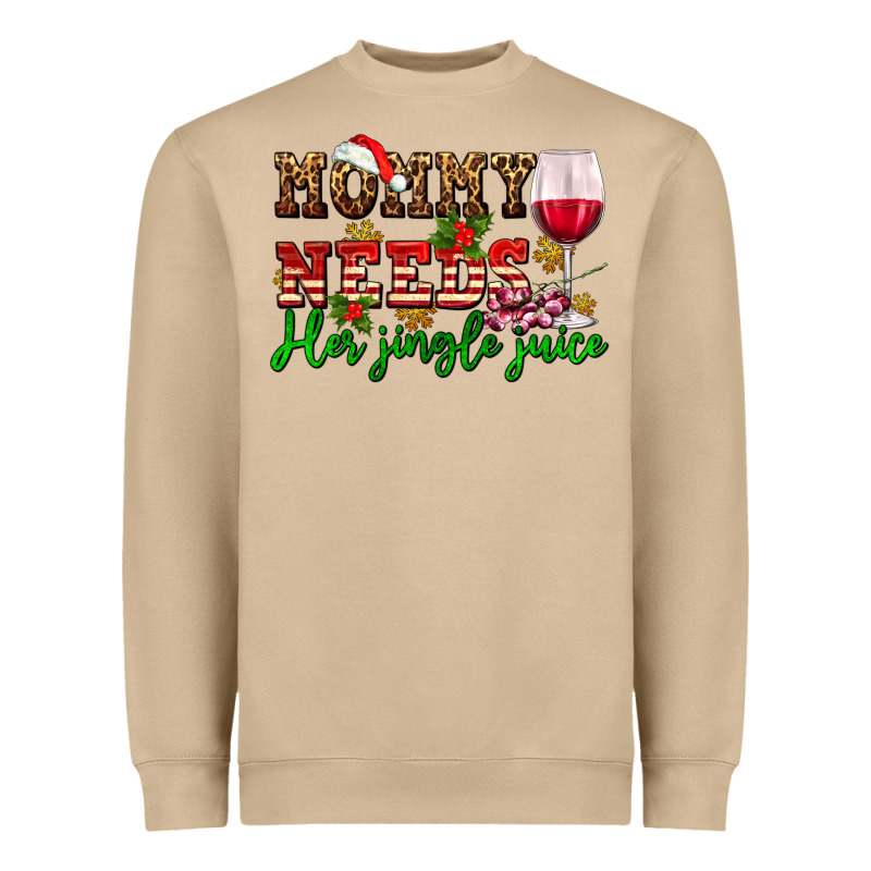 Mommy Needs Her Jingle Juice Heavyweight Sweatshirt by AdoDesignShop | Teevron