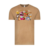 Vintage Camel Lunch Lady Coffee Cups Vintage Tee - FaDigitalArtStudio