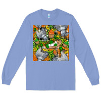 Colony Blue St. Patricks Chicken With Cupcake Leopard Long Sleeve Tee - FaDigitalArtStudio