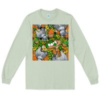 Matcha St. Patricks Chicken With Cupcake Leopard Long Sleeve Tee - FaDigitalArtStudio