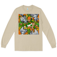 Mushroom St. Patricks Chicken With Cupcake Leopard Long Sleeve Tee - FaDigitalArtStudio