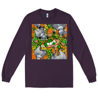 Plum St. Patricks Chicken With Cupcake Leopard Long Sleeve Tee - FaDigitalArtStudio