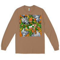 Toasted Coconut St. Patricks Chicken With Cupcake Leopard Long Sleeve Tee - FaDigitalArtStudio