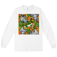 White St. Patricks Chicken With Cupcake Leopard Long Sleeve Tee - FaDigitalArtStudio