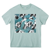 Arona teal glitter and cowhide Heavy Core Tee - TumblerDesignByShophia