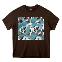 Chocolate Brown teal glitter and cowhide Heavy Core Tee - TumblerDesignByShophia