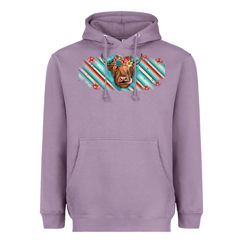 Cow Floral Heavyweight Hoodie by JahusDesignShop | Teevron