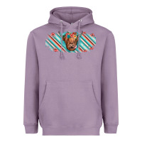 Lavender cow floral Heavyweight Hoodie - JahusDesignShop