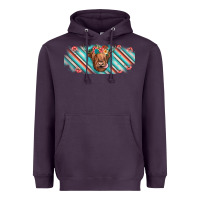 Plum cow floral Heavyweight Hoodie - JahusDesignShop