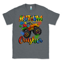 Charcoal Heather autism crusher Classic Tee - CowGirlArtShop