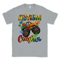 Heather Grey autism crusher Classic Tee - CowGirlArtShop