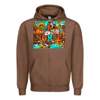 Chestnut pumpkin nurse with sunflower Zipper Hoodie - AdoDesignShop