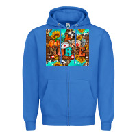 True Royal pumpkin nurse with sunflower Zipper Hoodie - AdoDesignShop