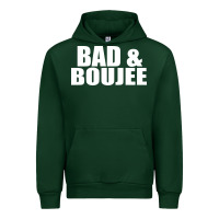 Forest Green bad & boujee Urban Hoodie - artisFamous