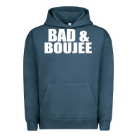 Pigment Midnight Navy bad & boujee Urban Hoodie - artisFamous