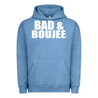 Pigment Pebble Blue bad & boujee Urban Hoodie - artisFamous