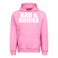 Fuchsia Pink bad & boujee Urban Hoodie - artisFamous