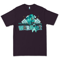 Plum ovarian cancer warrior Premium Tee - CowGirlArtShop