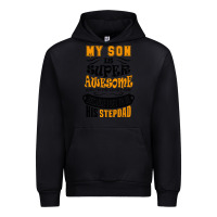 Black My Son Is Super Awesome His Stepdad Urban Hoodie - artisFamous