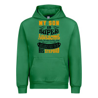 Emerald My Son Is Super Awesome His Stepdad Urban Hoodie - artisFamous