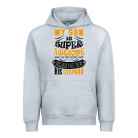 Heather Grey My Son Is Super Awesome His Stepdad Urban Hoodie - artisFamous