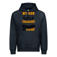 Navy My Son Is Super Awesome His Stepdad Urban Hoodie - artisFamous