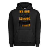 Pigment Black My Son Is Super Awesome His Stepdad Urban Hoodie - artisFamous