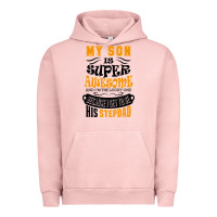 Pigment Salmon My Son Is Super Awesome His Stepdad Urban Hoodie - artisFamous