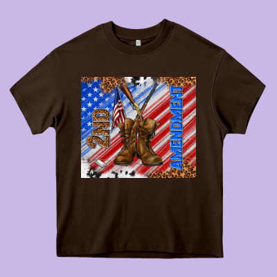 Second Amendment Heavy Core Tee Designed By Tumblerdesignbyshophia