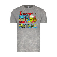Cloud Rock I Run On Coffee And Softball Frappe Vintage Tee - FaDigitalArtStudio