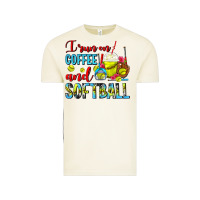 Vintage Arctic I Run On Coffee And Softball Frappe Vintage Tee - FaDigitalArtStudio