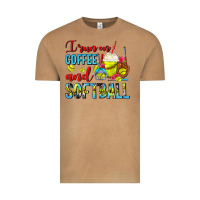 Vintage Camel I Run On Coffee And Softball Frappe Vintage Tee - FaDigitalArtStudio